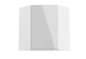Eck-Oberküchenschrank YARD G60N, 60x72x60, weiß/grau Glanz, rechts