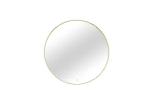 Spiegel mit Beleuchtung BINIE A, 60x60, gold