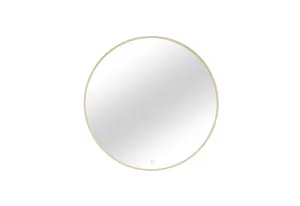 Spiegel mit Beleuchtung BINIE A, 80x80, gold
