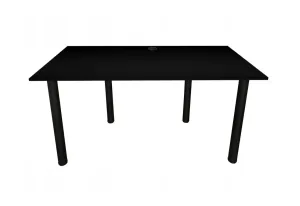 Gaming Tisch CODE BIG, 160x73-76x80, schwarz/schwarze Beine
