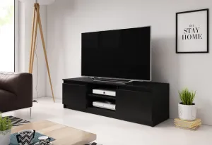 TV-Tisch BASTE, 120x35,5x38, schwarzer Graphit
