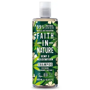 Faith In Nature Hemp & Meadowfoam erneuerndes Shampoo Für normales bis trockenes Haar 400 ml