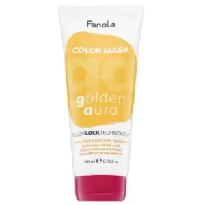 Fanola Color Mask ernährende Maske mit Farbpigmenten für Wiederbelebung der Farbe Golden Aura 200 ml