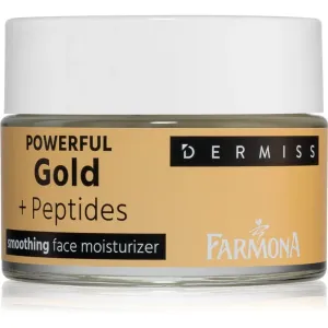 Farmona Dermiss Powerful Gold + Peptides feuchtigkeitsspendende und glättende Gesichtscreme 50 ml