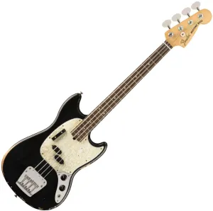 Fender JMJ Road Worn Mustang Bass RW Schwarz #28436
