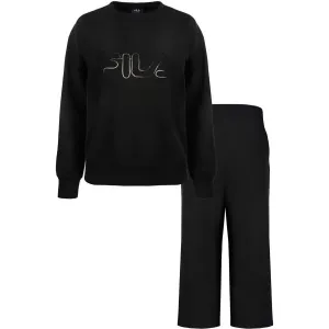 Fila IN COTTON BRUSHED FLEECE Damen Pyjama, schwarz, größe M