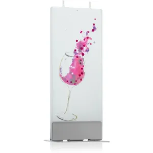 Flatyz Greetings Glass Of Wine kerze 6x15 cm