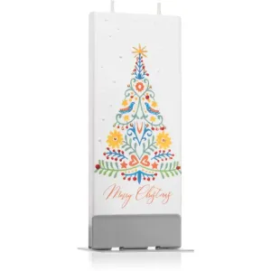 Flatyz Holiday Merry Christmas Color Tree kerze 6x15 cm