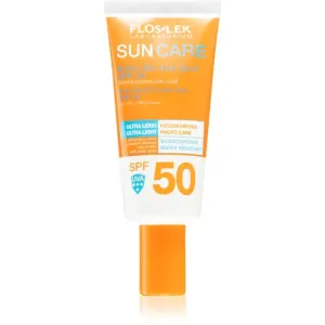 FlosLek Laboratorium Sun Care Derma Anti-Spot schützende Gel-Creme für das Gesicht SPF 50 30 ml