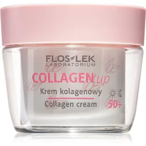 FlosLek Laboratorium Collagen Up Tages- und Nachtscreme gegen Falten 50+ 50 ml