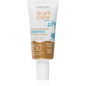 FlosLek Laboratorium Sun Care Derma City BB BB Cream mit sehr hohem UV-Schutz für empfindliche Haut SPF 50+ 30 ml
