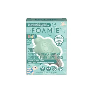 Foamie Baby Shower Pflege für Körper und Haar Mango & Coconut (2 in 1 Shampo & Shower Body Bar) 80 g