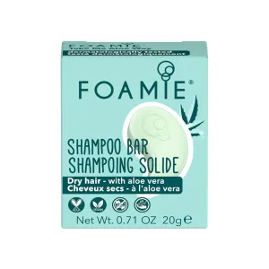 Foamie Take Me Aloe Way Travel Size Shampoo Bar festes  für trockenes und zerbrechliches Haar 20 g