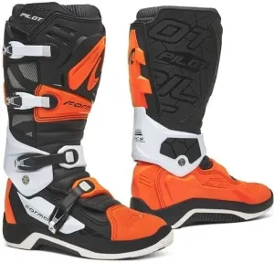Forma Boots Pilot Black/Orange/White 43 Motorradstiefel