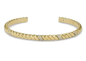 Fossil Elegantesvergoldetes Armband mit Kristallen Vintage Twist JF04169710
