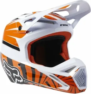 FOX V1 Goat Dot/Ece Helmet Orange Flame XL Helm