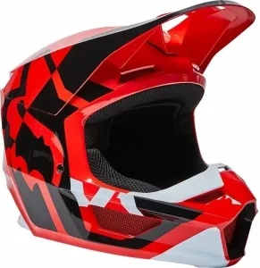 FOX Youth V1 Lux Helmet Fluo Red YL Helm