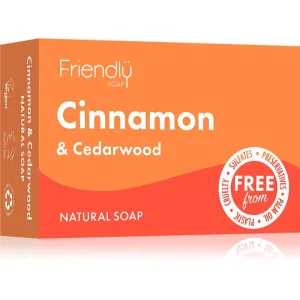 Friendly Soap Natural Soap Cinnamon & Cedarwood Naturseife 95 g