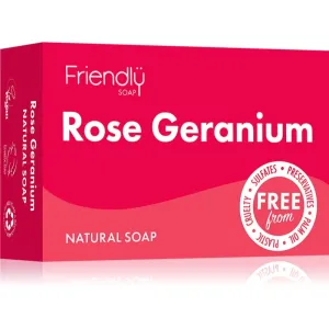 Friendly Soap Natural Soap Rose Geranium Naturseife 95 g