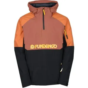 FUNDANGO BURNABY Herren Skijacke/Snowboardjacke, orange, größe L