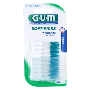 G.U.M Soft-Picks +Fluoride Dental-Zahnstocher large 40 St
