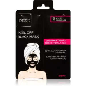 Gabriella Salvete Face Mask Black Peel Off schwarze Maske zum Abziehen für das Gesicht 2x8 ml
