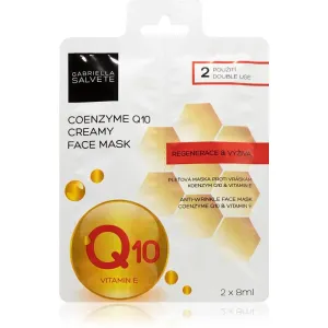 Gabriella Salvete Face Mask Coenzyme Q10 regenerierende Maske für das Gesicht gegen Falten 2x8 ml