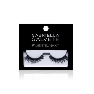 Gabriella Salvete False Eyelash Kit künstliche Wimpern mit Klebstoff Typ Basic Black