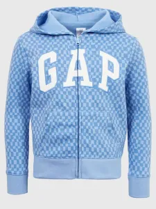 GAP V-FA LOGO FZ PRT Sweatshirt für Mädchen, blau, größe S