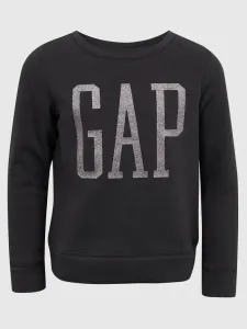 GAP V-DB LOGO CREW Sweatshirt für Mädchen, schwarz, größe M