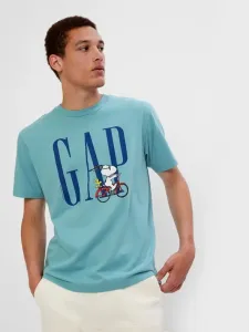 GAP GAP & Peanuts Snoopy T-Shirt Blau #210708