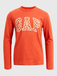 GAP V-FRC LS LOGO TEE Jungenshirt, orange, größe S