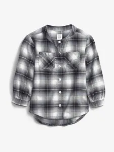 GAP Oversize Flannel Kinderhemd Grau #270393