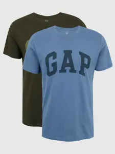GAP V-INTX 2PK ARCH LOGO Herrenshirt, khaki, größe XL