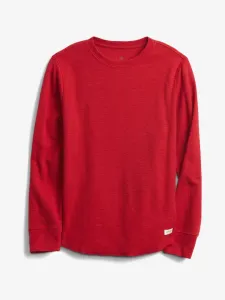 GAP Texture Kinder T-Shirt Rot