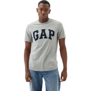 GAP BASIC LOGO Herren-T-Shirt, grau, größe L
