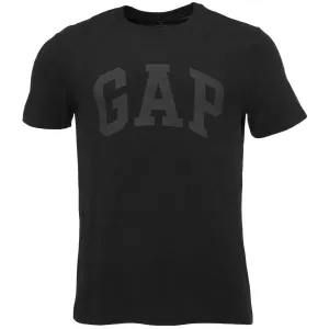 GAP BASIC LOGO Herren-T-Shirt, schwarz, größe L