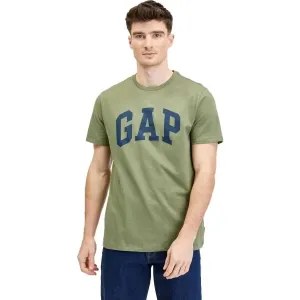 GAP V-BASIC LOGO T Herrenshirt, khaki, größe S