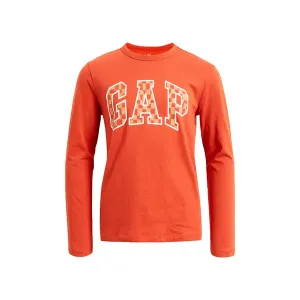 GAP V-FRC LS LOGO TEE Jungenshirt, orange, größe XL