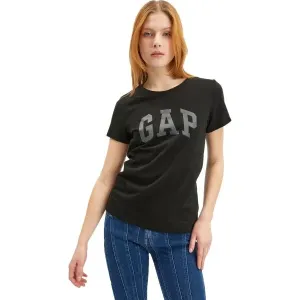 GAP V-GAP SS CLSC TEE Damenshirt, schwarz, größe XS