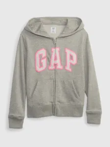 GAP V-BAS LOGO FZ FT Sweatshirt für Mädchen, grau, größe S