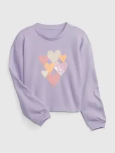 GAP V-XLS FT FLIPPY CREW Sweatshirt für Mädchen, violett, größe XS
