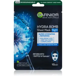 Garnier Skin Naturals Hydra Bomb Nährende Tuchmaske für die Nacht 28 g
