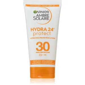 Garnier Ambre Solaire Hydra Protect schützende Creme für Gesicht und Körper Travel-Pack SPF 30 50 ml
