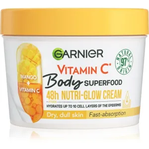 Garnier Aufhellende Körpercreme für trockene Haut Body Superfood Mango + Vitamin C (Glow Cream) 380 ml