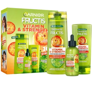 Garnier Fructis Vitamin & Strength Geschenkset (für schwaches Haar mit Neigung zum Haarausfall)