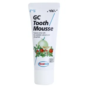 GC Tooth Mousse schützende remineralisierende Zahncreme für empfindliche Zähne ohne Fluor Geschmack Melon 35 ml