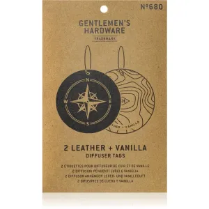 Gentlemen's Hardware Leather & Vanilla Duft-Etikett 2 St