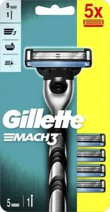Gillette Gillette Rasierer + 5 Köpfe