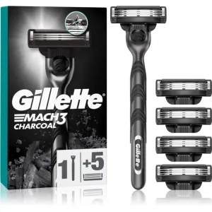 Gillette Mach3 Charcoal Rasierer + Rasierklingen 5 St